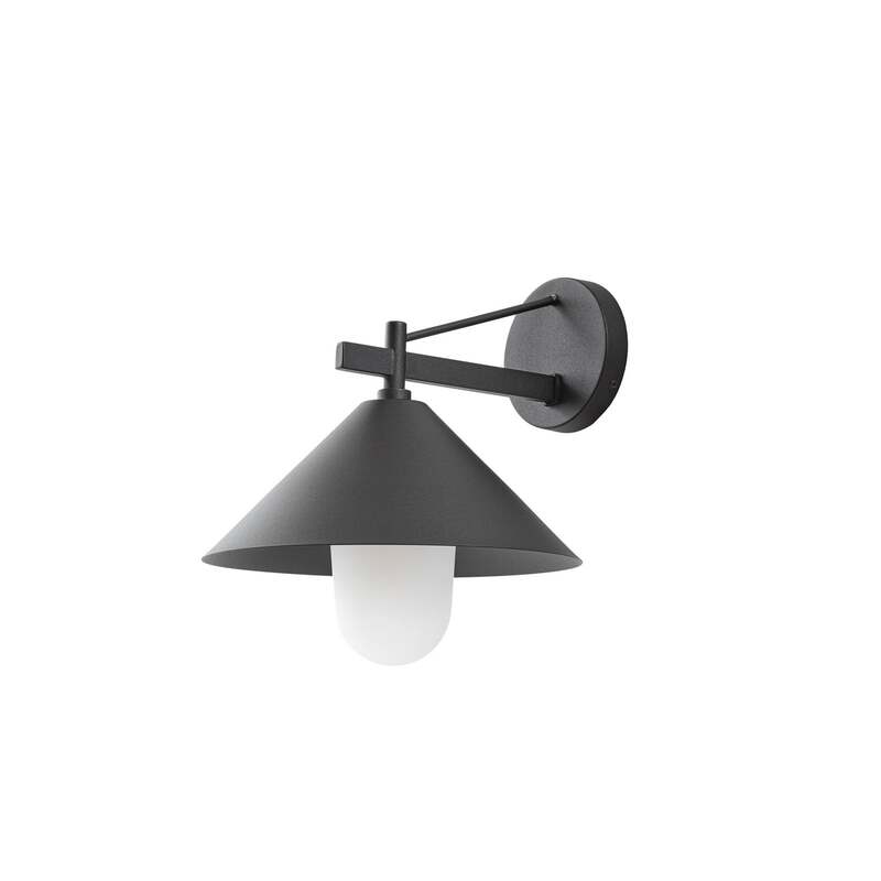 Lucande Außenwandleuchte Kiyogi schwarz LED Gartenlampe dimmbar IP65 31cm - 4255830911064