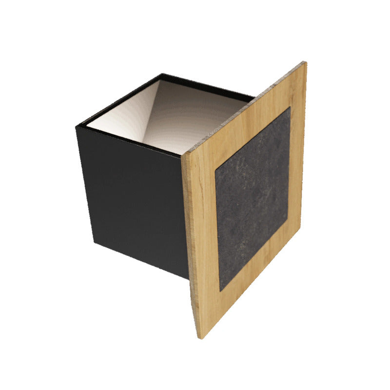 Elobra Wandleuchte Wandleuchter LED Holz Granit Eiche Grau Dimmer 4000 K 15 cm - 4019698142509
