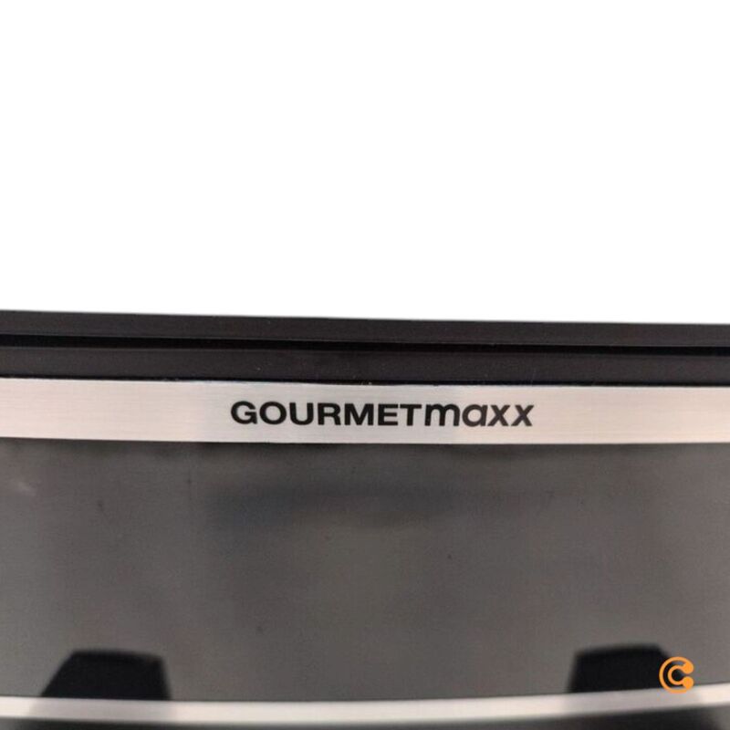 GourmetMaxx Heißluft-Fritteuse Doppelkorb 8l 2600W Fritteuse schwarz Edelstahl - 4067522073895