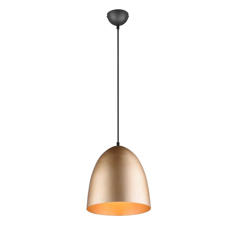 Reality Leuchten Hängeleuchte Tilda Hängelampe Lampe einflammig messing Ø 25 cm - 4017807522280