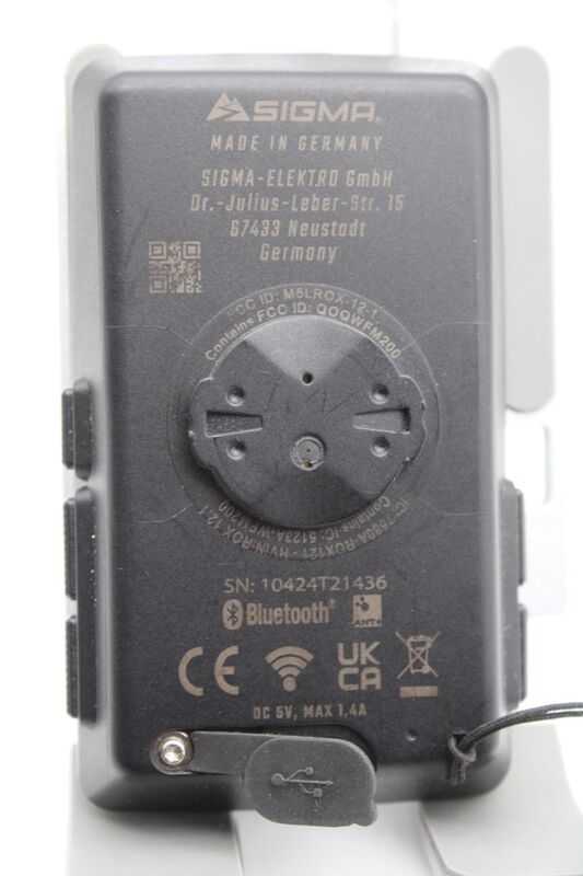 Sigma Fahrrad-Navi ROX 12.1 EVO Bluetooth GPS GLONASS Europa 14h Akku weiß - 4016224010417
