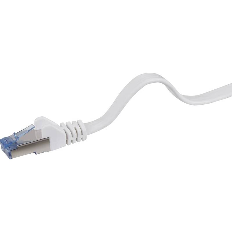 Renkforce Patchkabel CAT 6a U/FTP hochflexibel RJ45 0,25m grau Flammwidrig 1 St. - 4016138997538