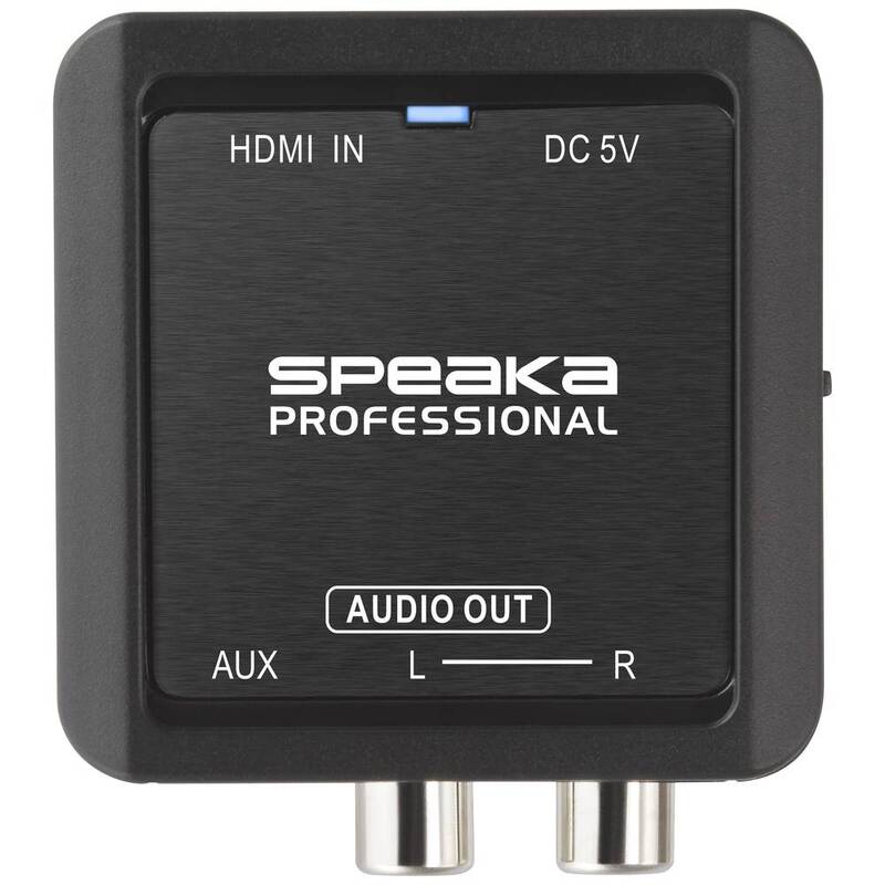 SpeaKa Professional Audio Konverter HDMI Audio/Video Switches Audio-Splitter - 4064161206806
