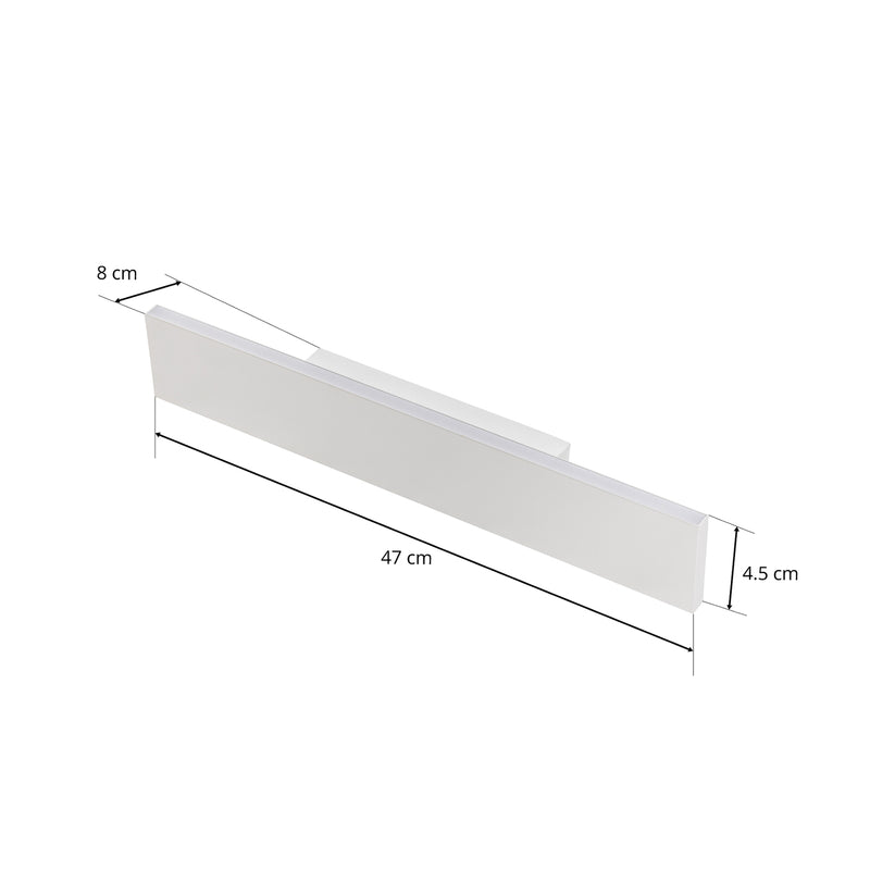 TRIO LIGHTING Wandlampe Concha LED dimmbar Wandleuchte Metall Acryl weiß 47cm - 4017807404593