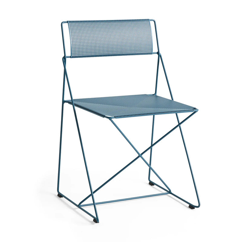 HAY Stuhl Sessel Outdoor X-Line Blau stapelbar Gartenstuhl SIEHE TEXT/FOTO - 5710441366782