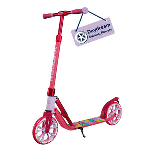B-Ware HUDORA Tretroller Scooter BigWheel 205 Advanced Daydream Edition Pink Flowers