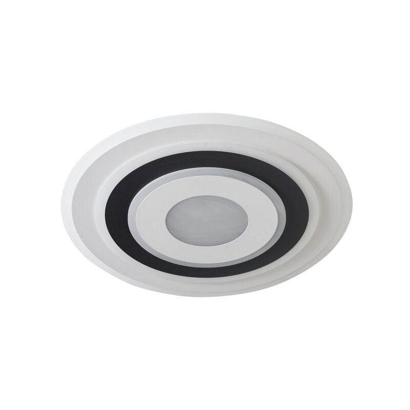 Lindby Deckenleuchte Deckenlampe LED Rebeka rund weiss schwarz Acryl Metall - 4255830903038