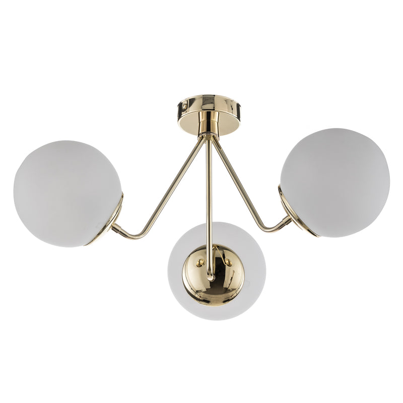 Euluna Deckenlampe Deckenlampe Lampe Leuchte hängend Tuse dreiflammig messing - 5902553216110