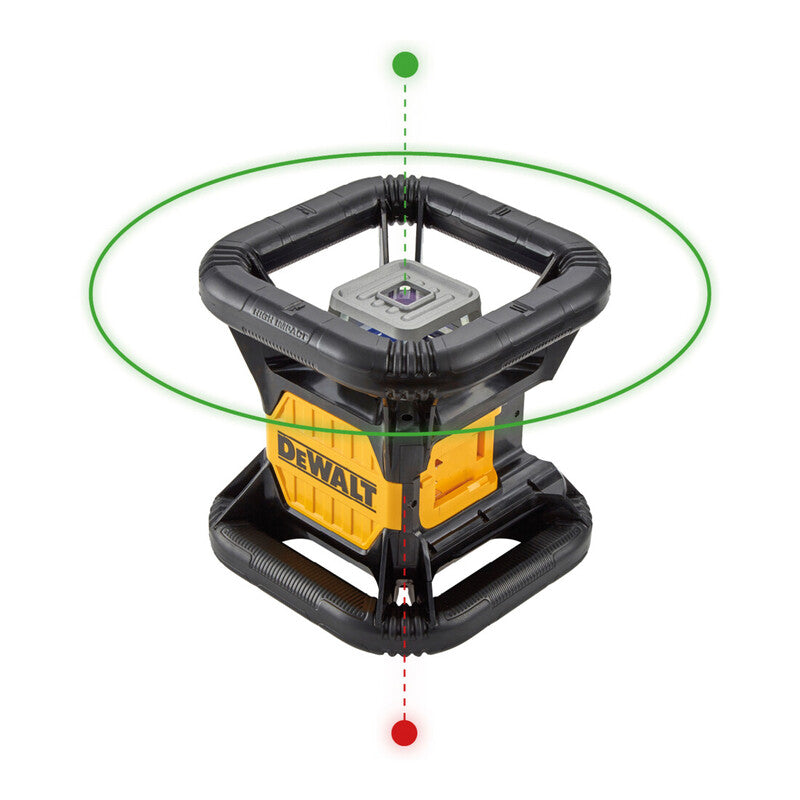 DeWalt Rotationslaser 18V Vollautomatischer Laser mit digitalem Neigungs-Modus - 5035048657966