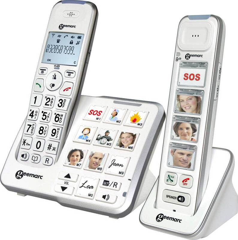 Geemarc Mobility Pack Foto Schnurloses Großtastentelefon Telefon Fototasten663 - 3521350020854