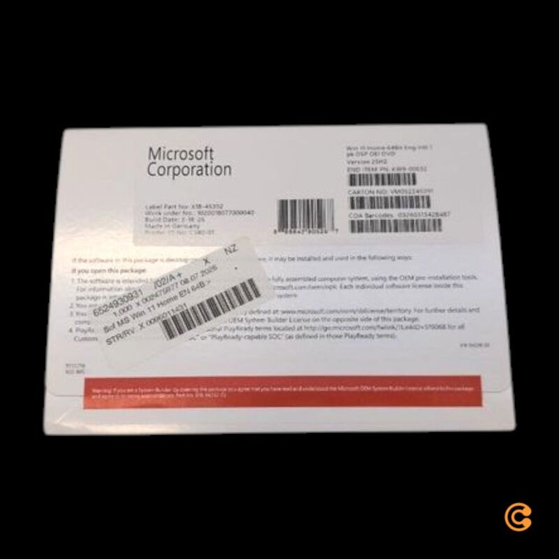 Microsoft Windows 11 Home Vollversion Lizenz Betriebssystem Englisch Computer - 0889842905267