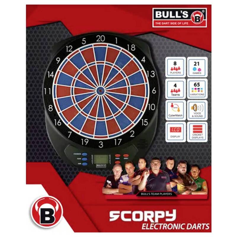 Bull's E-Dart Scorpy Zweiloch Dartscheibe Dart Darts E-Dartboard Soundeffekt - 4022847679634