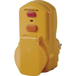B-Ware Brennenstuhl Personenschutz-Zwischenstecker PRCD 230V Gelb IP54 3500W 16A
