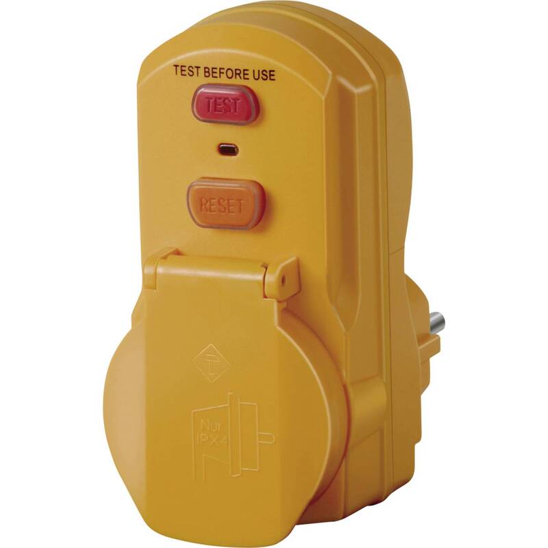 Brennenstuhl Personenschutz-Zwischenstecker PRCD 230V Gelb IP54 3500W 16A - 4007123641130