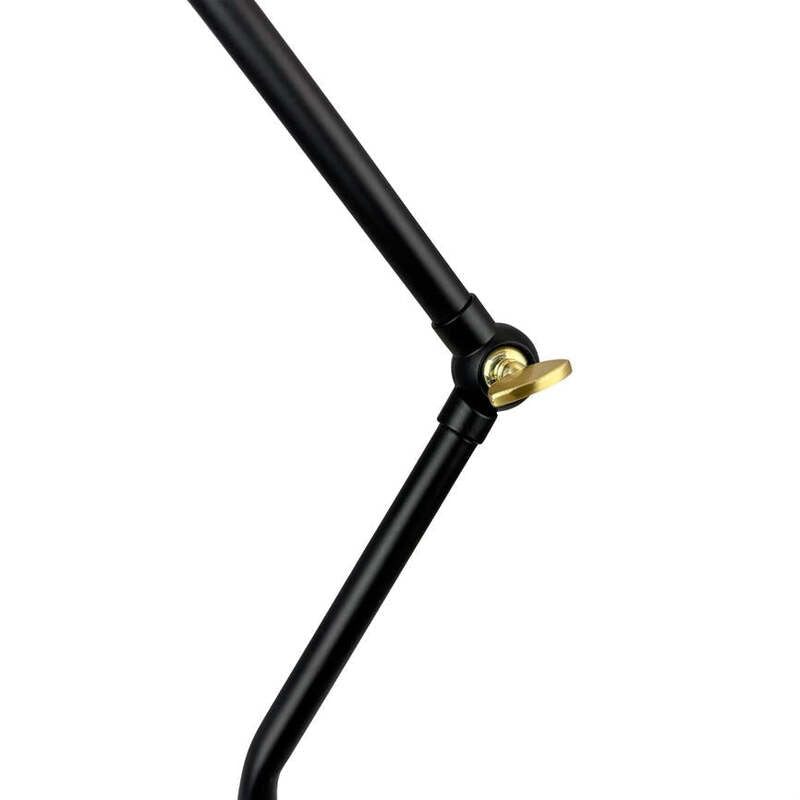 Dyberg Larsen Tischleuchte Tischlampe Vela Schwarz Beleuchtung Lampe GU10 44,7cm - 5704709095248