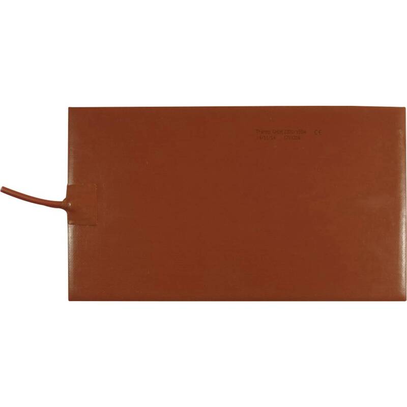 Thermo TECH Heizfolie Folie Silikon selbstklebend Heizmatte 300 mm x 170 mm IPX7 - 4260239232665