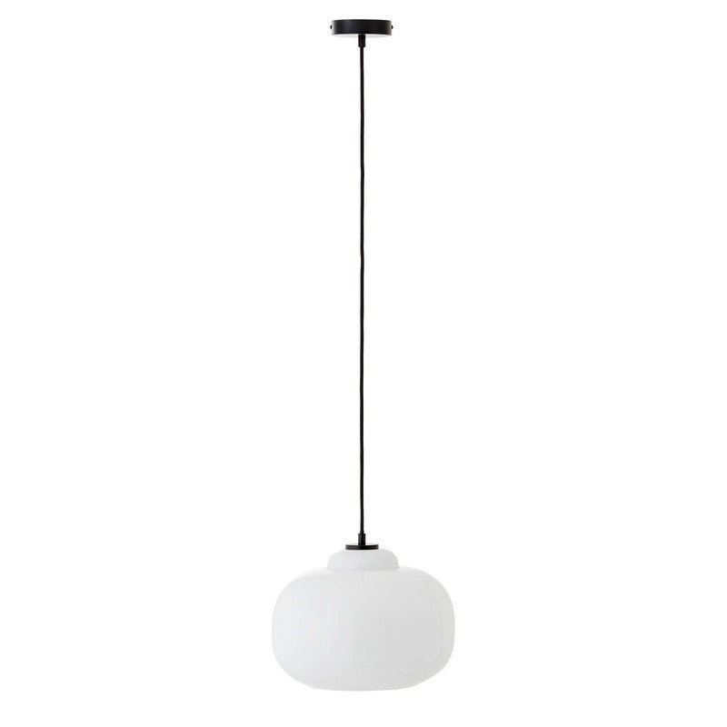 Brilliant Pendelleuchte Hängelampe Glas Blop Lampe weiß Wohnzimmer Esszimmer - 4004353413322