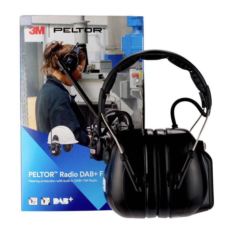 3M Peltor Kapselgehörschutz-Headset HRXD7A-01 31dB inkl. Radio schwarz 367g - 7318640067615