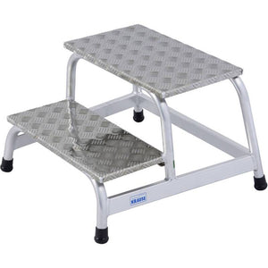C-Ware Krause Montagetritt Aluminium 2 Stufen Arbeitshöhe 2,4m TUV EN14183 400mm 4,8kg
