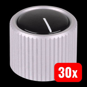 30x B-Ware Mentor Drehknopf Aluminium 533.6 mit Zeiger 28mm x 17mm Heizkörper Zubehör 1 St.