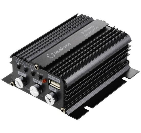 Renkforce RF-CMP-202 100 W 2-Kanal Auto-Verstärker USB Bluetooth Auto Verstärker - 4064161213705
