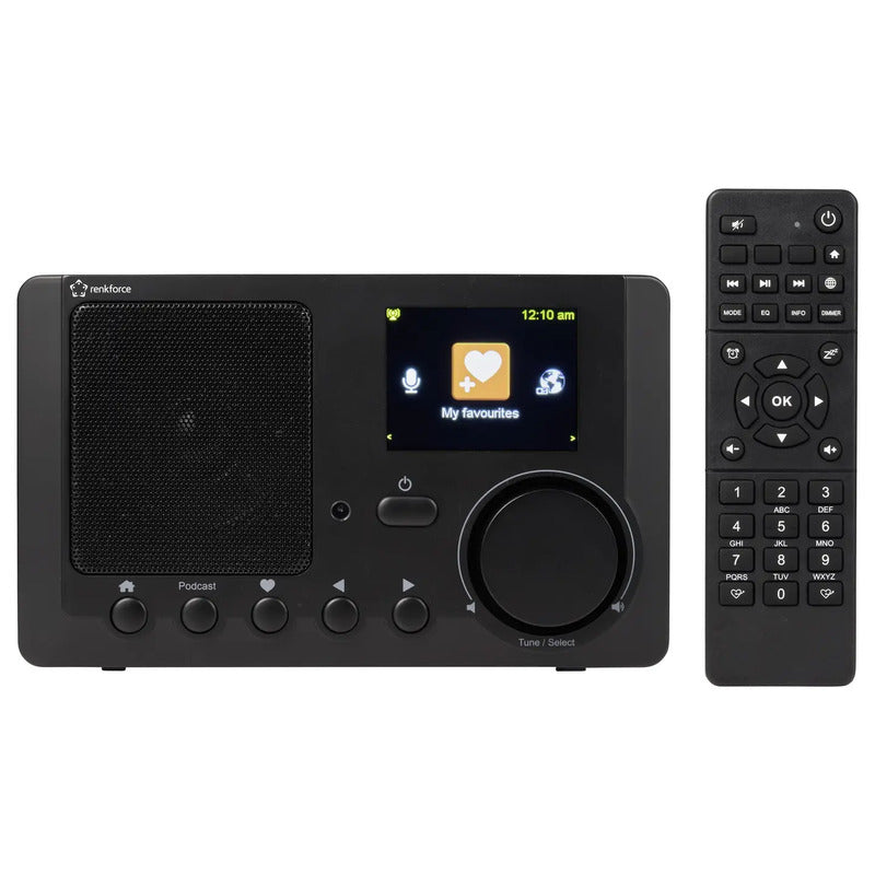 Renkforce Internet Tischradio RF-IR-MONO2 Bluetooth Internetradio schwarz - 4064161506029