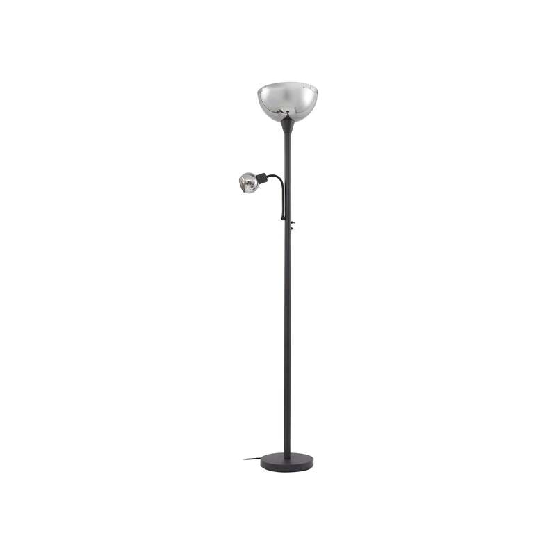 Lindby Stehleuchte Nehemia Lampe Leselampe Designer Leuchte schwarz 185cm - 4251911793345