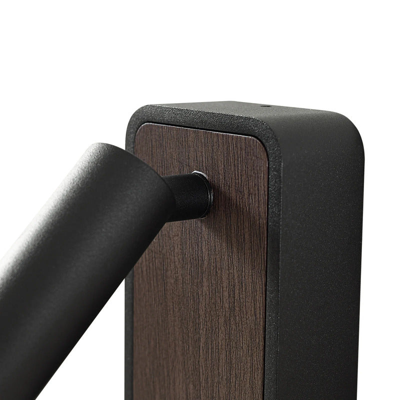 Lindby Wandleuchte Tallis LED Lampe schwarz Holz USB-C beweglich warmweiß 3000K - 4255830903519
