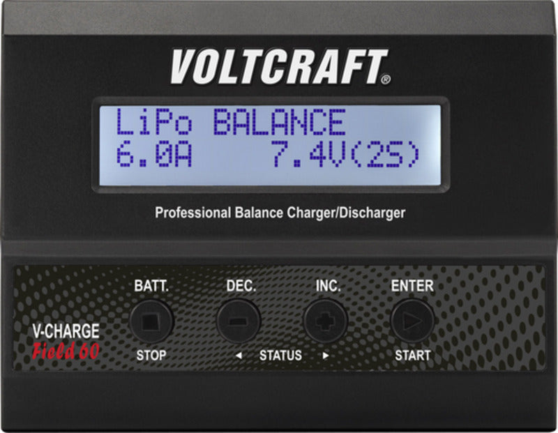 Voltcraft Modellbau Multifunktionsladegerät LiPo LiIon 12V 6A V-Charge 60DC - 4016139327457