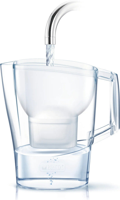 BRITA Wasserfilter-Kanne Filterkanne Aluna Weiß Kartusche Leitungswasser Filter - 4006387076313