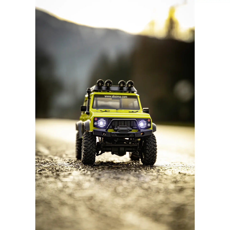 Absima 1:24 Micro Crawler Jimny Yellow 4WD RTR RC Modellauto 45 Min Fahrzeit - 4250650954161