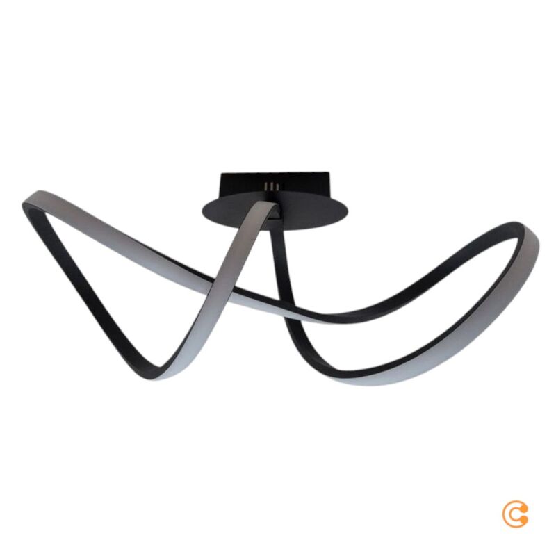 JUST LIGHT Deckenleuchte dimmbar Maria LED Lampe Leuchte schwarz 61x24,5cm - 4043689975777