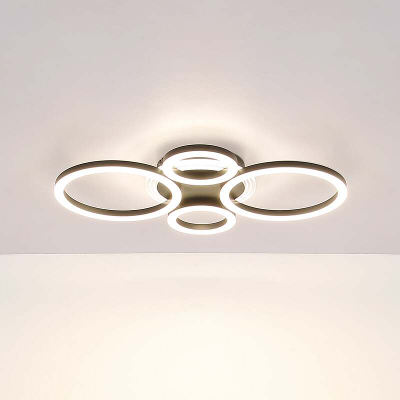 Globo Deckenleuchte Loretta LED Lampe Leuchte CCT dimmbar schwarz 53cm 2500lm - 0000010057431