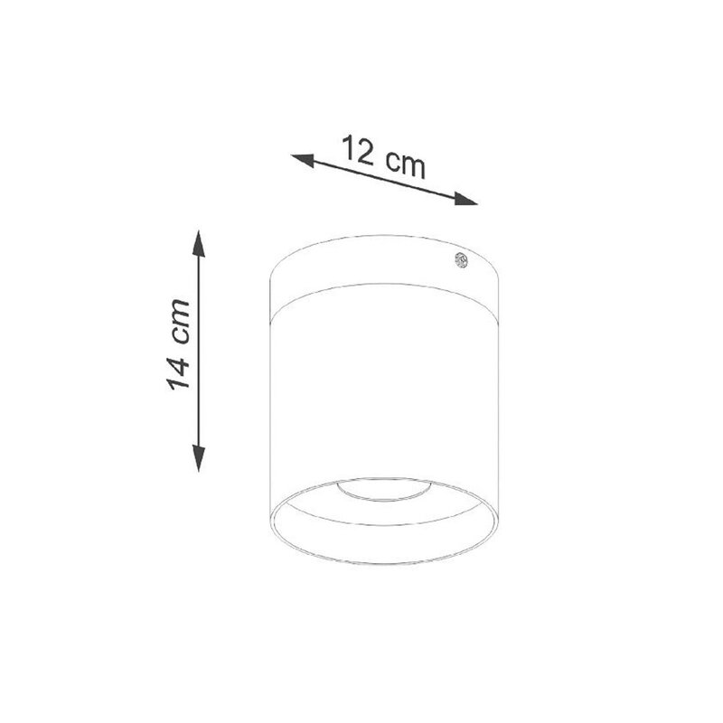 Sollux Deckenspot Rif Spot Strahler weiß Holz Aluminium Ø 12 cm dimmbar GU10 - 5903282773202