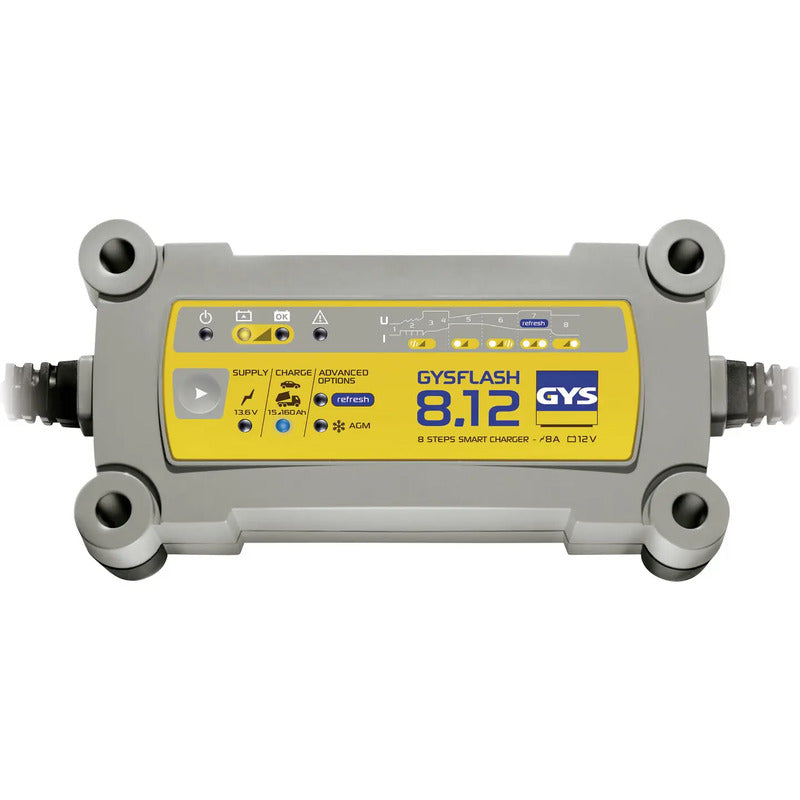 GYS GYSFLASH 8.12 029385 Automatikladegerät Batterieladegerät Ladegerät 12 V 8 A - 3154020029385