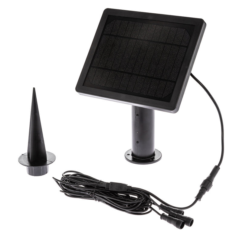 Lindby Gartenleuchte LED Solar Erdspießleuchte Malida 3er Set schwarz 3000K - 4251911745863
