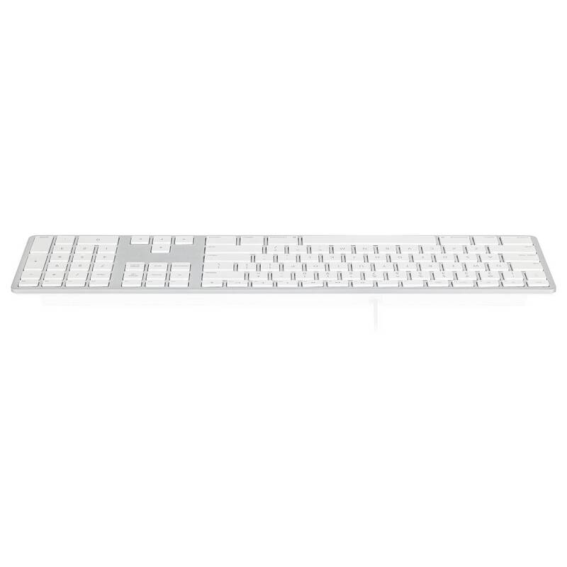 Matias USB Tastatur Keyboard FK316CS für Mac QWERTY Silber 1,5m Kabel 455g EN US - 0833742007392