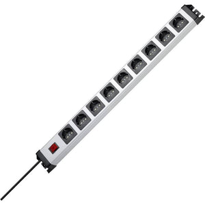 B-Ware Kopp Steckdosenleiste 9-fach Schutzkontakt mit Schalter grau 1,40m IP20 3600W