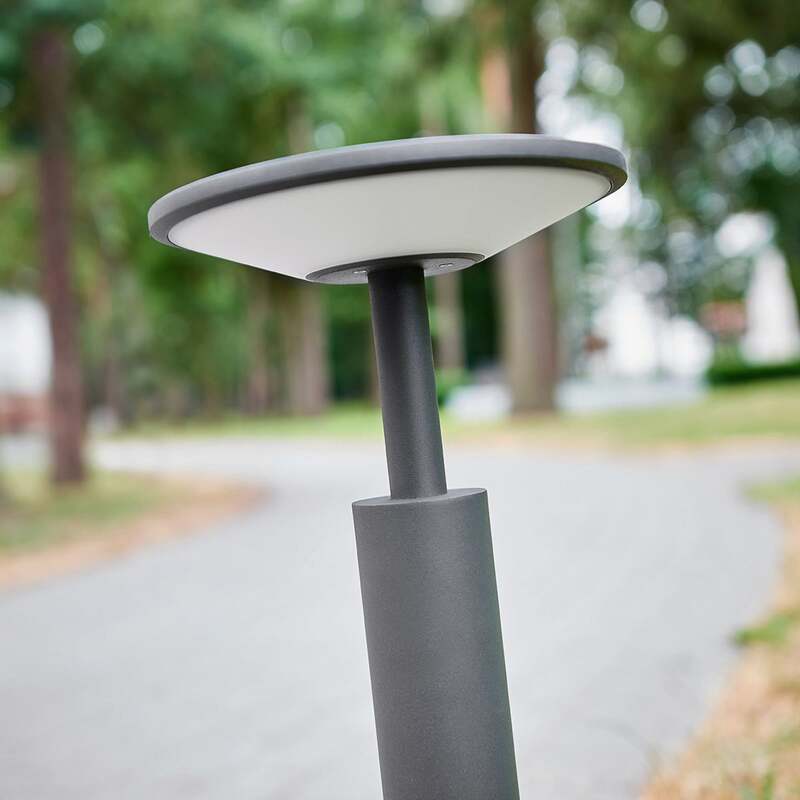 Lucande Wegeleuchte Gartenleuchte Fenia LED Pollerleuchte anthrazit 60cm IP65 - 4251096547979