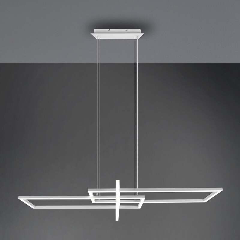 TRIO LIGHTING Hängeleuchte Salinas LED Pendelleuchte dimmbar 4000K weiß matt - 4017807487930