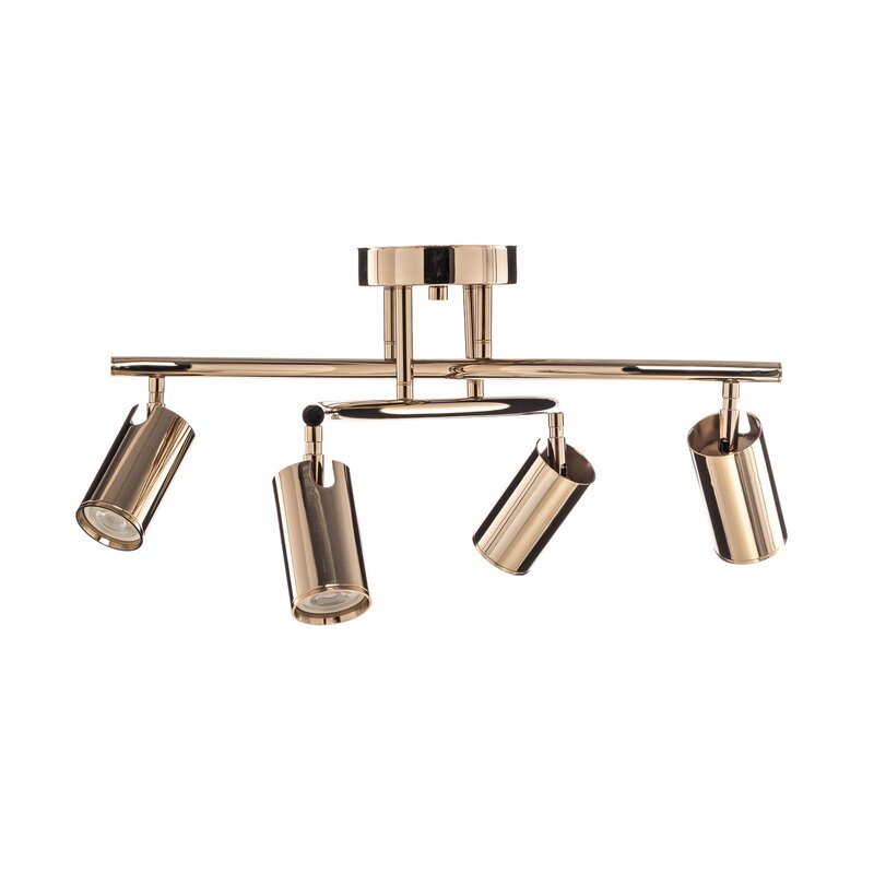 Lucea Deckenstrahler Spotte Deckenlampe Lampe gold 4-flammig Leuchte GU10 - 8698525602230