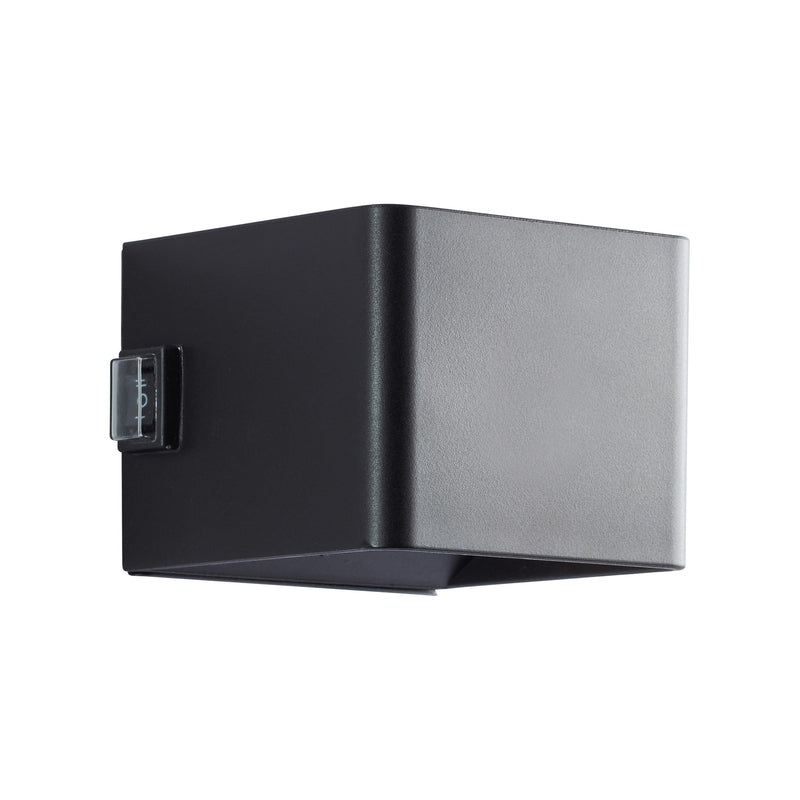 Brilliant Außenwandleuchte LED Iseo schwarz mit Bewegungsmelder 10cm IP44 3000K - 4004353435577