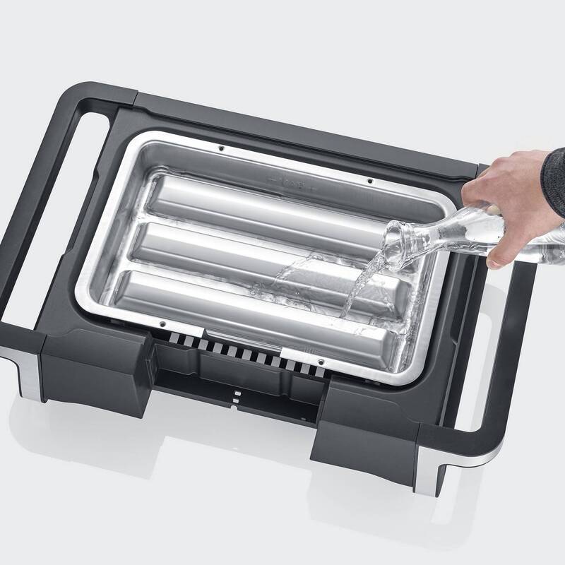 Severin BBQ-Grill PG 8118 SENOA DigitalBOOST S Elektrogrill 3000W schwarz/silber - 4008146034596