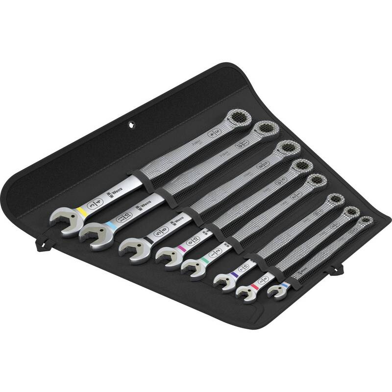 Wera Ring-Maulschlüssel-Satz 6007 Joker Imperial 8-teilig Ratschenwerkzeug Set - 4013288236333