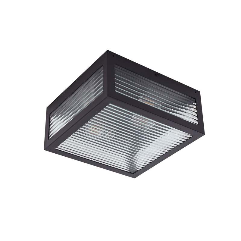 Lindby Außendeckenleuchte Bolgar LED Gartenleuchte dimmbar schwarz 29x29cm - 4251911798296