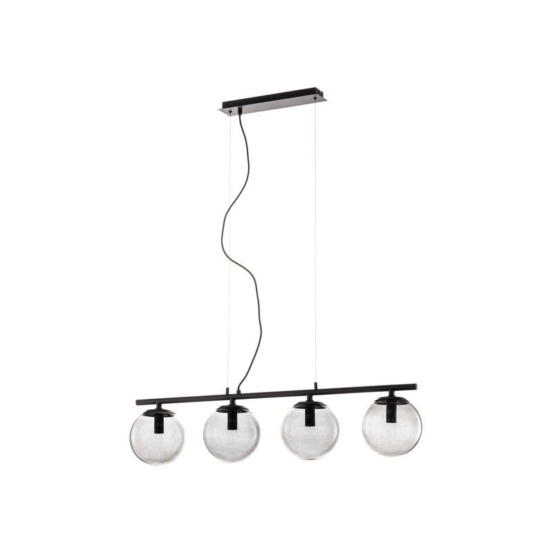Lucande Sotiana Hängelampe Hängelampe Lampe Leuchte 4 Glaskugeln schwarz 40W E14 - 4251911746488