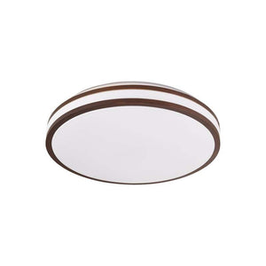B-Ware Lindby Deckenleuchte Emiva LED Lampe Leuchte Holz dunkel Ø40cm CCT 3000K-6500K