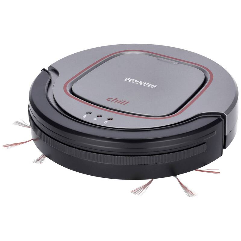 Severin Saugroboter Chill Grau Rot Schwarz extra leise Staubsauger Sauger - 4008146016400