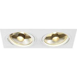B-Ware SLV Einbauleuchte Deckenspot Spot Halogen LED GU10 weiß Aluminium New Tria 1
