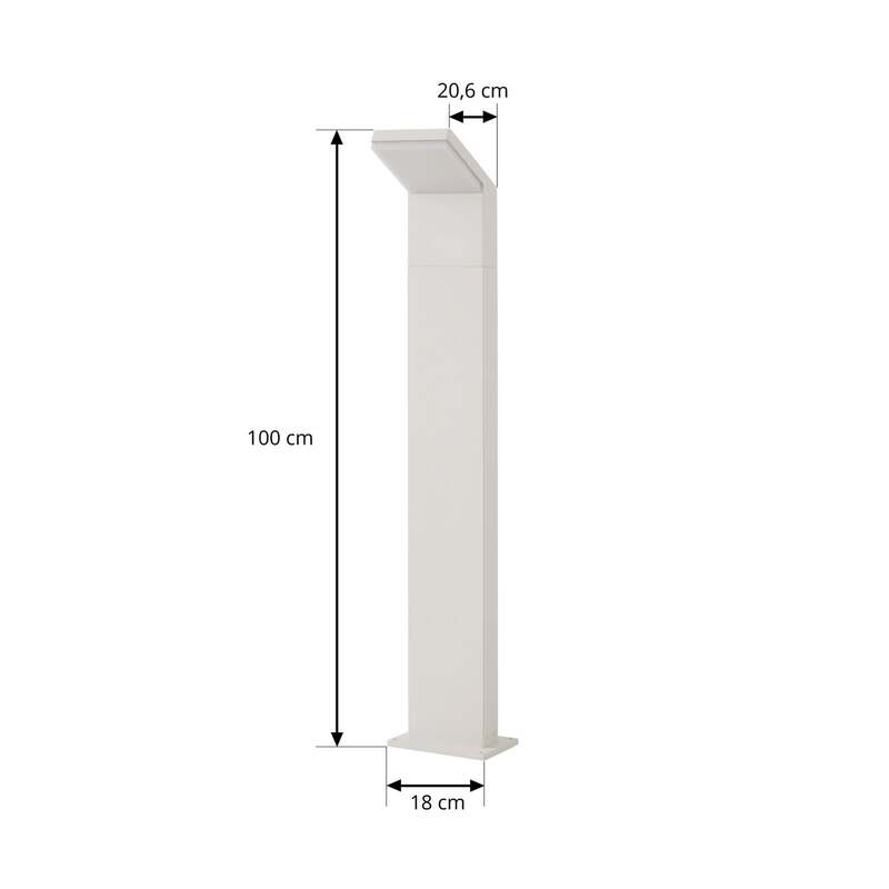 Arcchio LED-Wegeleuchte Yolena 100 cm weiß IP65 warmweiß 2400 lm 16 W - 4255830901744